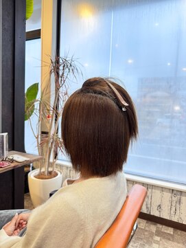 ゴデーレ(GODERE) 30代40代大人可愛い森ガール風小顔ワンサイドショートボブ