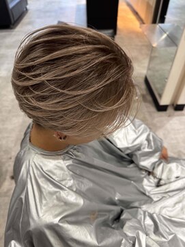 エイチ(H) xメンズバレイヤージュ/ブルーブラック/韓国マッシュ