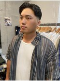 メンズカットフェードテーパーフェードセンターパート