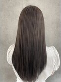 赤み消し透明感グレージュカラーレイヤーカット髪質改善