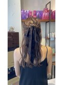 カチモリハーフアップ