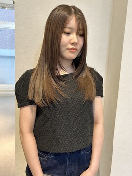 ケシキ大名(keshiki) オリーブベージュ×レイヤーカット/keshiki大名KAZU