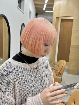 キブンスタンド(KIBUN stand) ピンクオレンジ/ミニボブ