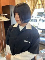 チャプター 問屋町(chapter)&nbsp;顔まわりフェイスレイヤー切りっぱなしミニボブ