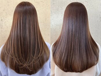 イーストハムヘッドショップ(EAST HAM head shop)の写真/ダメージレスに癖を伸ばせる縮毛矯正でカラーも同時にできます！！さらに普段もコテ巻きで理想の仕上がり♪