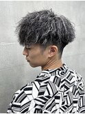 ツイストスパイラルホワイトメッシュマッシュ