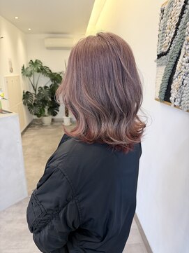 ラベンダーシルバー×ピンクインナー