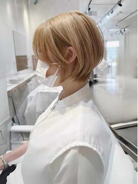 バサ 花小金井店(BASSA) ショートカット×ひし形ショートボブ×前髪あり20代30代40代　a