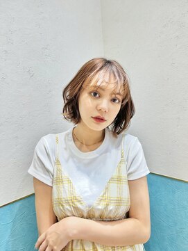 ロンド レグリーズ 立川(Lond leglise) ミニボブレイヤー/レイヤーカット/ウォームベージュ/顔周り/立川