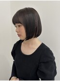 イメチェン/ピンクベージュ/アンブレラカラー/前髪/梅田