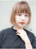 小顔ボブ　似合わせカット