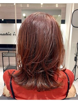 ヘアーアンドカラー ルジャルダン 葛西店(le jardin) 外ハネセミロング☆ベリーピンク【le  jardin葛西/西葛西】