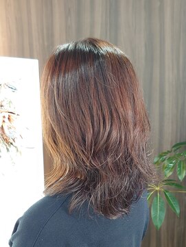 カミエ(kamie) 【kamie北浜】パーマスタイル/くびれヘア/チェリーブラウン