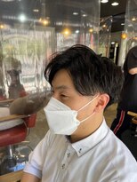 ナンバー エアロ 横浜(N° +aero)&nbsp;爽やかツーブロック刈り上げ束感アップバング