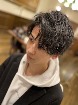 ヒロギンザバーバーショップ 神楽坂店(HIRO GINZA BARBER SHOP) 【志尊淳風センターパート】メンズパーマ/マッシュ