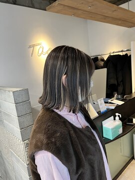 タオ 河原町(Tao) 外はねボブとハイライト