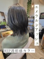 ハピリー(happily)&nbsp;透明感カラー/外はねボブ