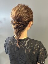 クーヘアー(coohair) 結婚式お呼ばれ編みおろしアレンジ