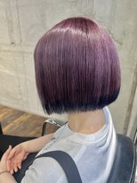 ガルボ ヘアー(garbo hair) ラベンダーパープル 裾カラー エンドカラー ブルーブラック
