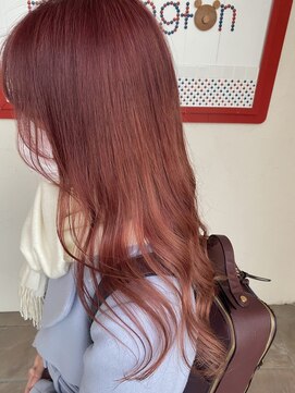 パディントン(Paddington) ワンブリーチで作るメルティーピンク☆仕上げは低温で巻くと◎