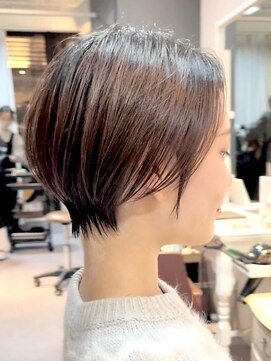 ジアン バイ ミルボン 西宮ガーデンズプラス(GIEN by milbon) ショートカット×ひし形　透明感カラー