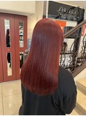 ワインレッド　ハイトーンカラー  イメチェン