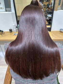 パラッチ 豊中店(Palacchi)の写真/自然なストレートを実現した《髪質改善縮毛矯正》で髪のボリュームやクセのお悩みを解決◎髪質改善サロン！