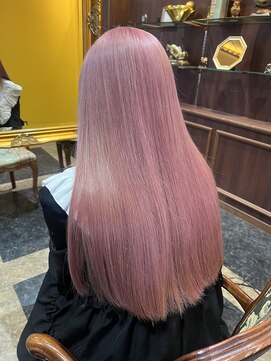 クラウド(Cloud) ピンク/ピンクヘアー/ハイトーン/岡崎美容院