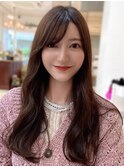 【F】ふんわり清楚系ロングヘア似合わせ小顔前髪