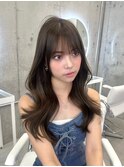 トレンドレイヤーカットくびれヘア韓国ヘア