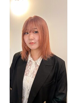 トゥコ(tuco) ピーチベージュ　ピンクベージュ　ピンク　ブリーチカラー