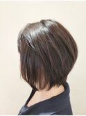 前下がりグラデーションボブ×ハイライト/30代40代50代60代