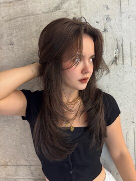 サイン 渋谷(SIGN) レイヤーカット10代20代ワンカールスタイリング渋谷表参道