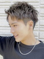 フィフス 大分(fifth)&nbsp;大分ゆるめスパイキーパーマメンズカットスパイキーショート10代