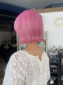 コワファースト 大分(COIFF1RST) ダブルカラー！ペールピンクカラーのボブstyle