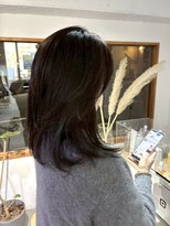 2195ヘアー 世田谷代田(2195hair)&nbsp;地毛風カラー/地毛風ストレート/黒髪ロング/韓国風巻き/髪質改善