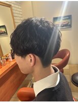 ヘアメイク フレンシア(hair make flencia)&nbsp;洗練された艶！ニュアンスパーマのマッシュ【076スタイル】