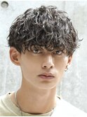 大阪梅田ツイストスパイラルパーマ波巻きパーマメンズマッシュ◆
