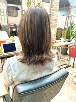 ルーナヘアー(LUNA hair) 外はねセミロング ナチュラルハイライト