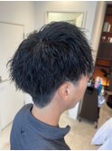 強めツイストパーマ