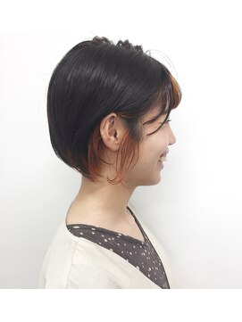 ガーランドウメダ(Garland umeda) ショートボブ・インナーカラー -358