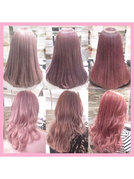トルネード(TORNADO) ピンクカラー ピンクアッシュ パープルピンク ピンクヘア S0307