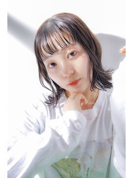 リノナ(Linona) 前髪あり 絶壁解消ミディ 4Dカラー ベージュ【LINONA】