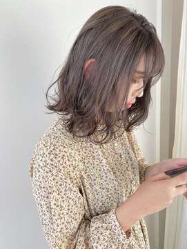 コワファースト させぼ五番街店(COIFF1RST) くすみラベンダーグレージュ