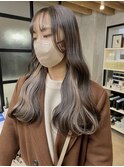 仕事・学校で簡単に隠せるインナーカラーベージュ　表参道美容室