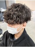 波巻きパーマツイストスパイラルパーママッシュメンズパーマ