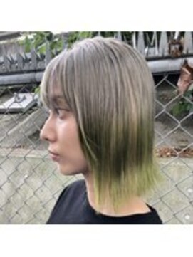 アース 川崎店(HAIR&MAKE EARTH) ハイトーン×ライムグリーン