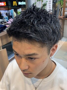 メンズカット 無造作フェザーアップバング 20代30代40代50代