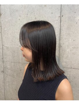 オーサム 下北沢(THE AWESUM) 大人ミディ/レイヤーカット/ブラウンベージュ[下北沢/下北沢駅]