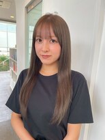 ディフィーノ 青山(DIFINO) 【DIFINO　青山】透明感ブラウングレージュ/ツヤ髪ストレート